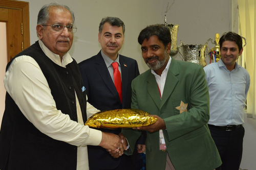 Malik Adnan With Minister of Sports Pakistan