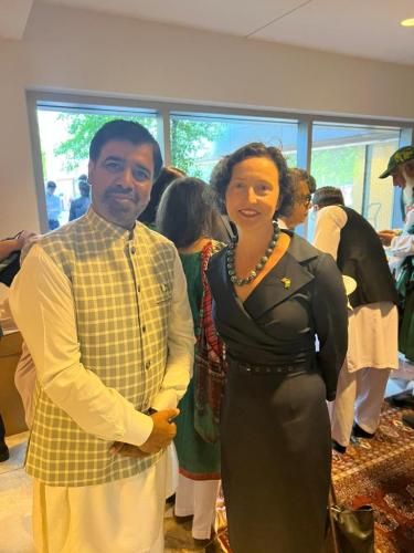 Malik Adnan With Elizabeth Horst Us Deputy Assistant Secretary for Pakistan